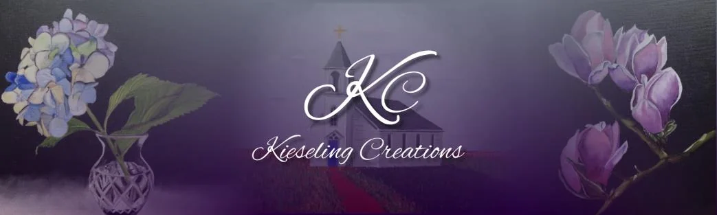 Kieseling Creations angel wings art display